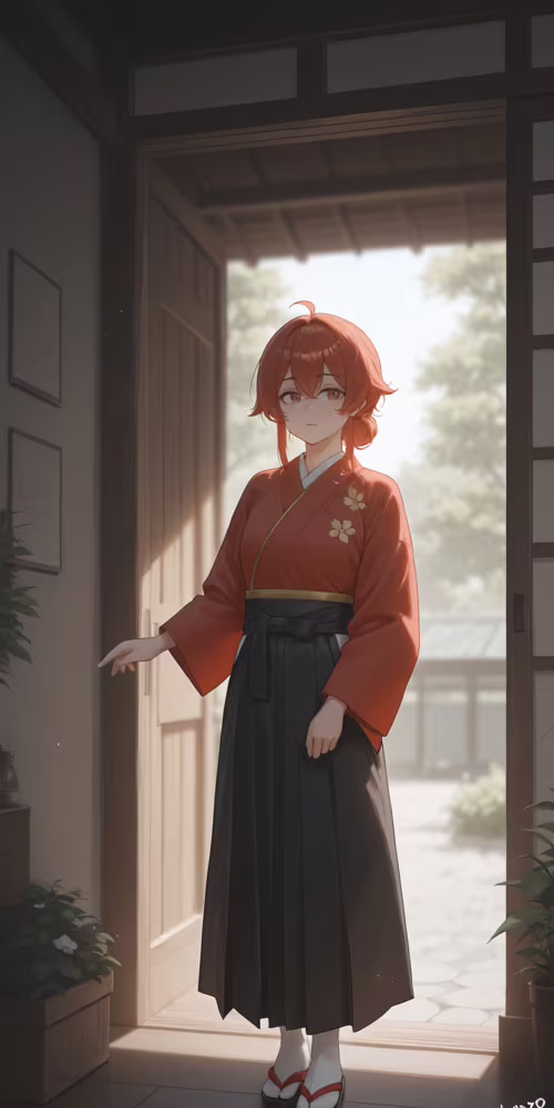 Une jeune femme, représentée dans un style d’animation japonaise, avec de longs cheveux... Xiaomi Mi A2