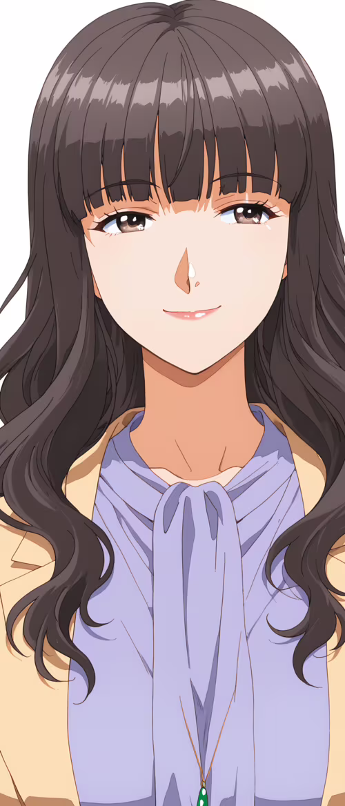 Un portrait de Shihoko Fujimiya, prise de trois quarts, tiré de la série « More Than... Sony Xperia 10 II