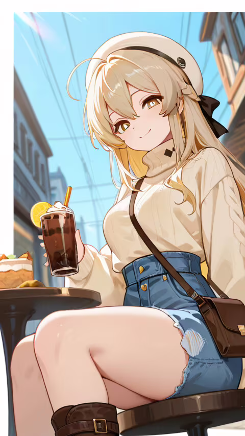 Lumine, personnage du jeu Genshin Impact, une magnifique jeune fille d’anime aux... LG L80 plus