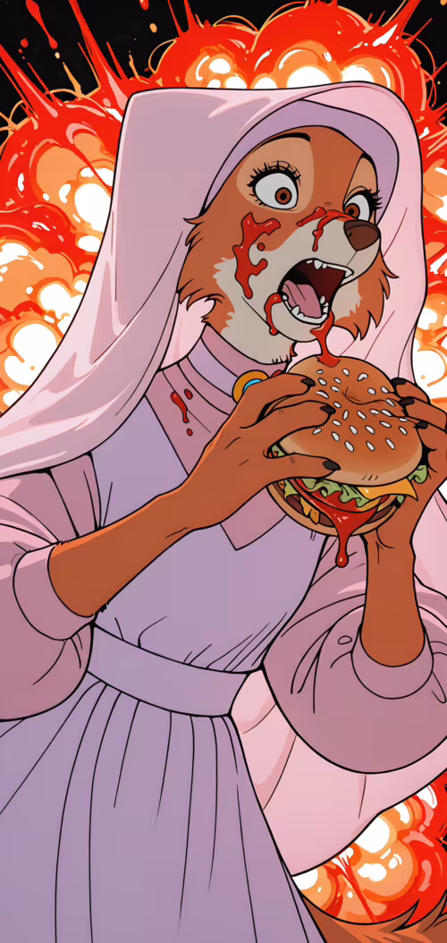 Une illustration de Marianne, le renard du film « Robin des Bois » de Disney, qui...