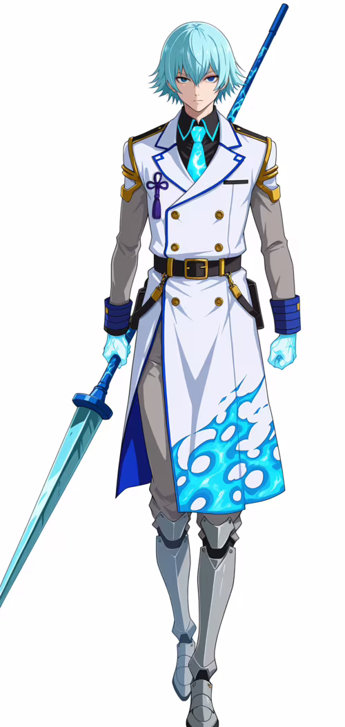 Illustration de Sei, personnage du jeu BlazBlue Alternative: Dark War, représentant...