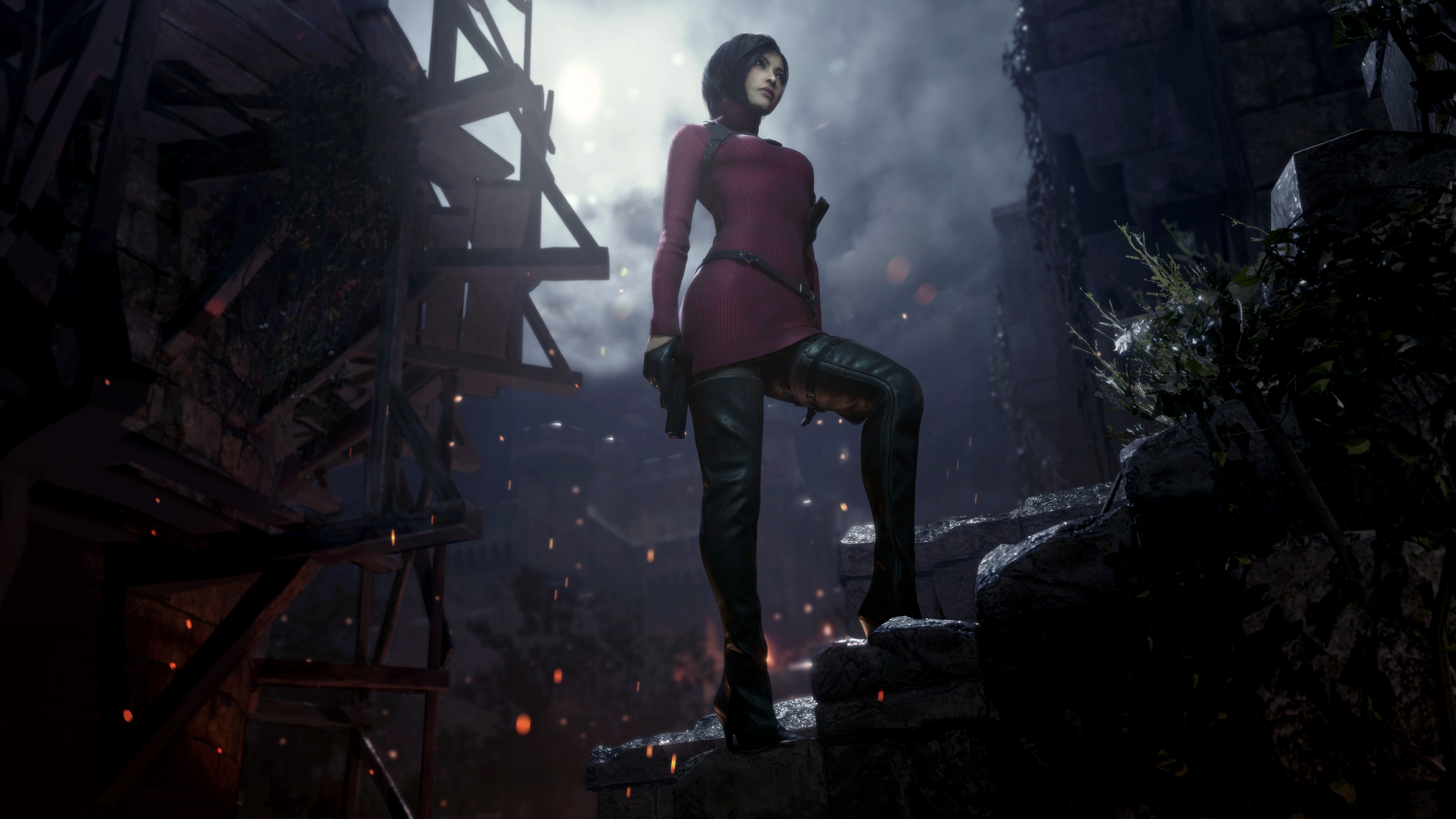 Une représentation très détaillée d’Ada Wong, tirée du jeu vidéo Resident Evil 4 (2023).