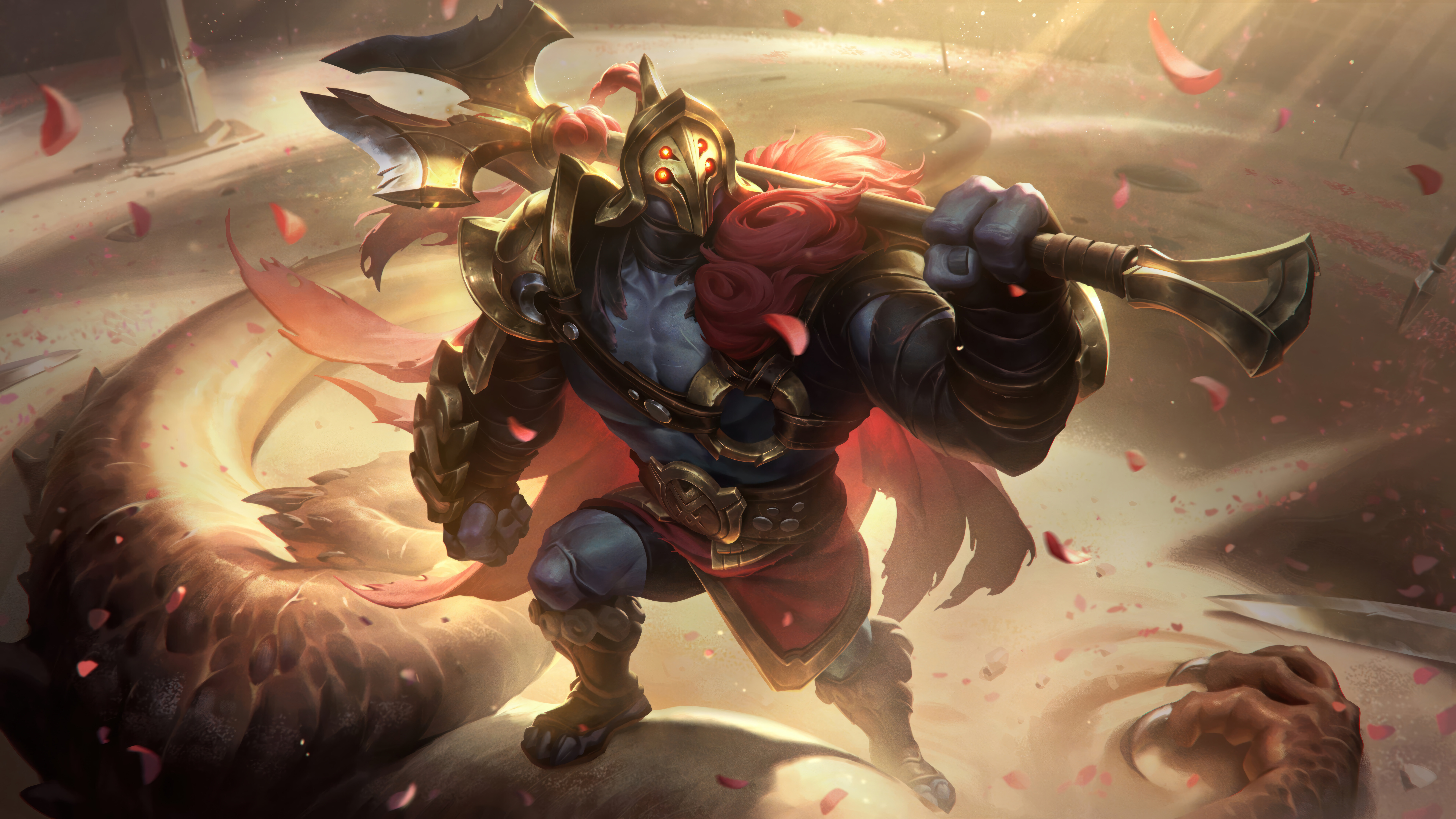 Jax, le maître d’armes de League of Legends, se préparait au combat.