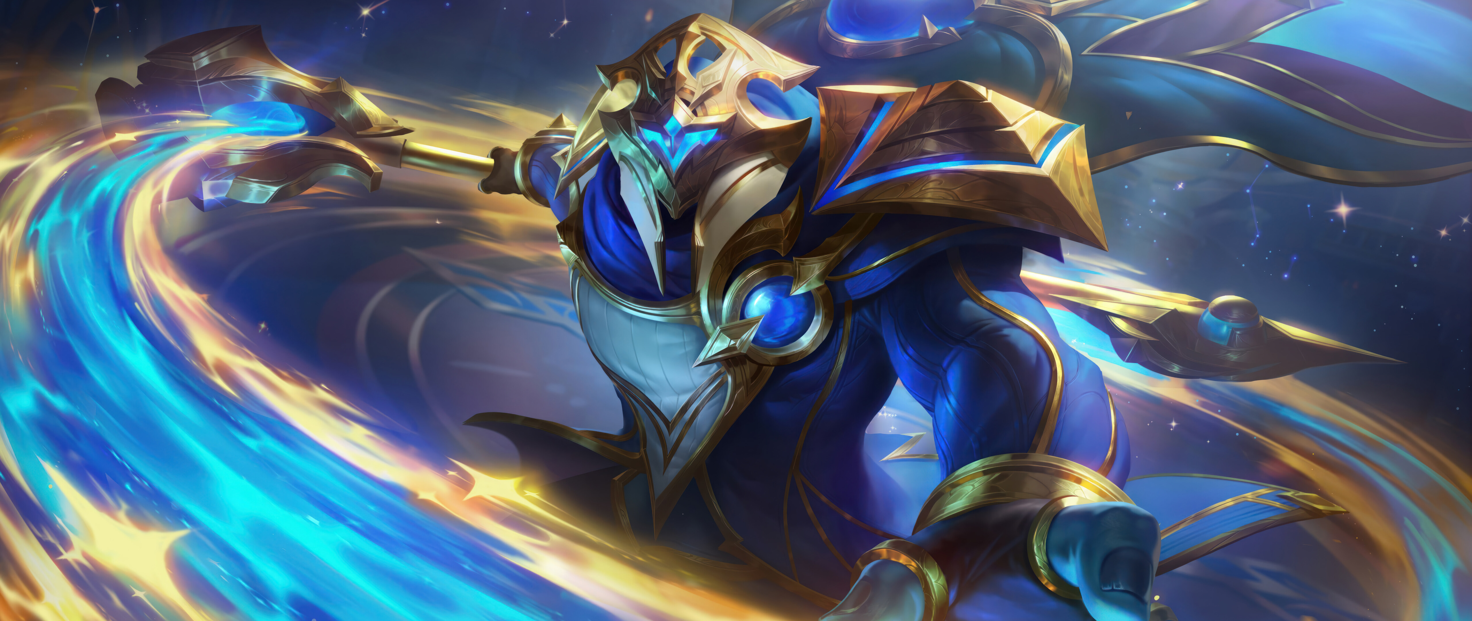 Jax, personnage du jeu League of Legends, en position de combat.