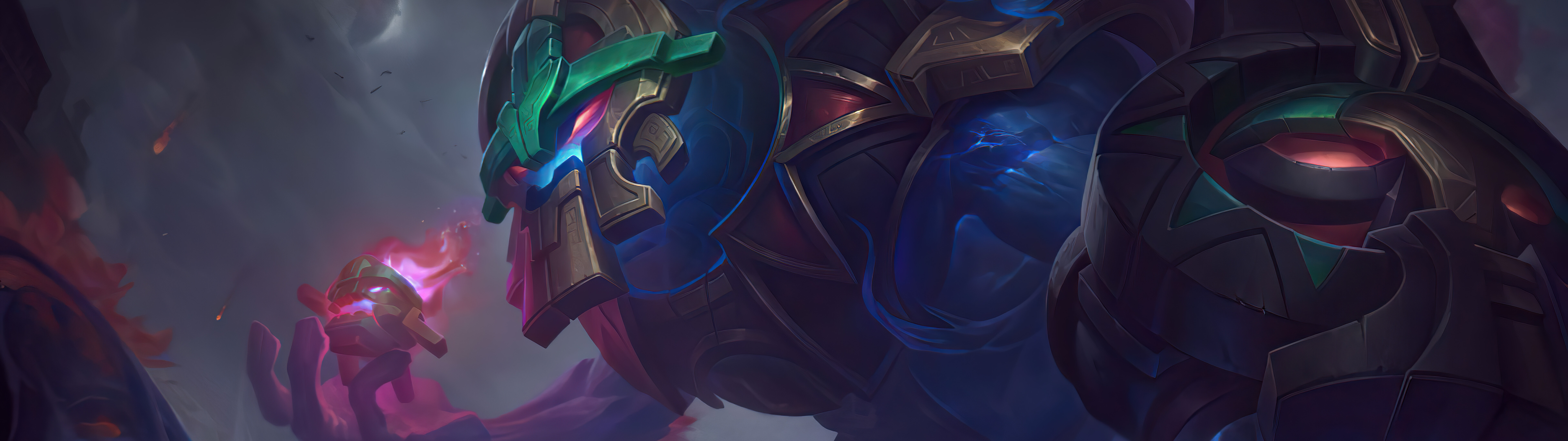 Maokai, le puissant monstre arboricole de League of Legends, se dresse au milieu d’anciennes racines et du feuillage dense de la forêt.