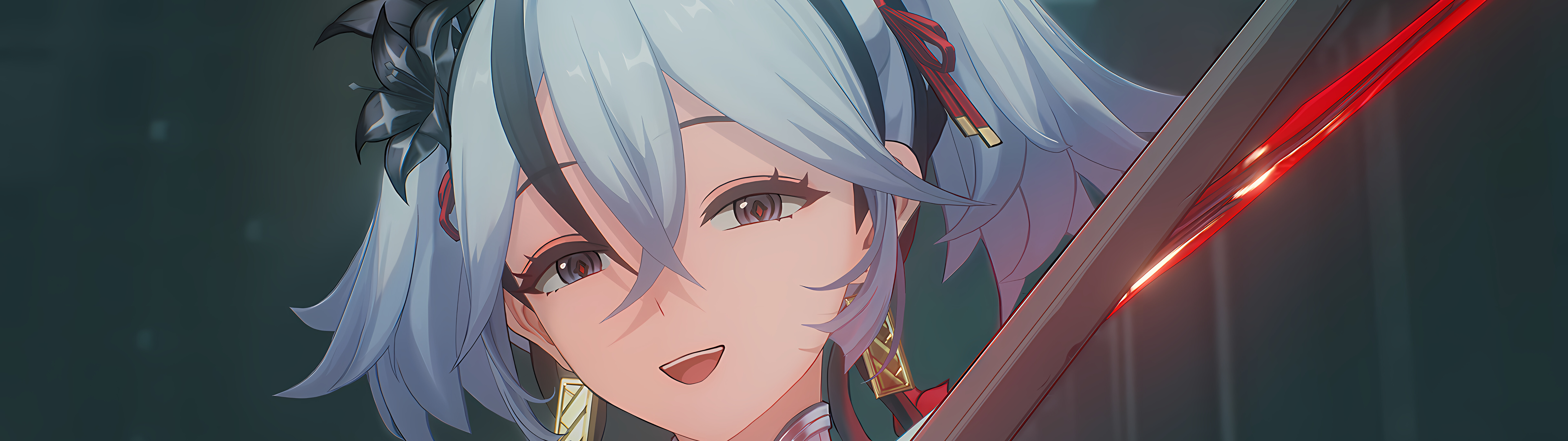 Une illustration détaillée du personnage de Camellya, tirée du jeu vidéo Wuthering Waves.