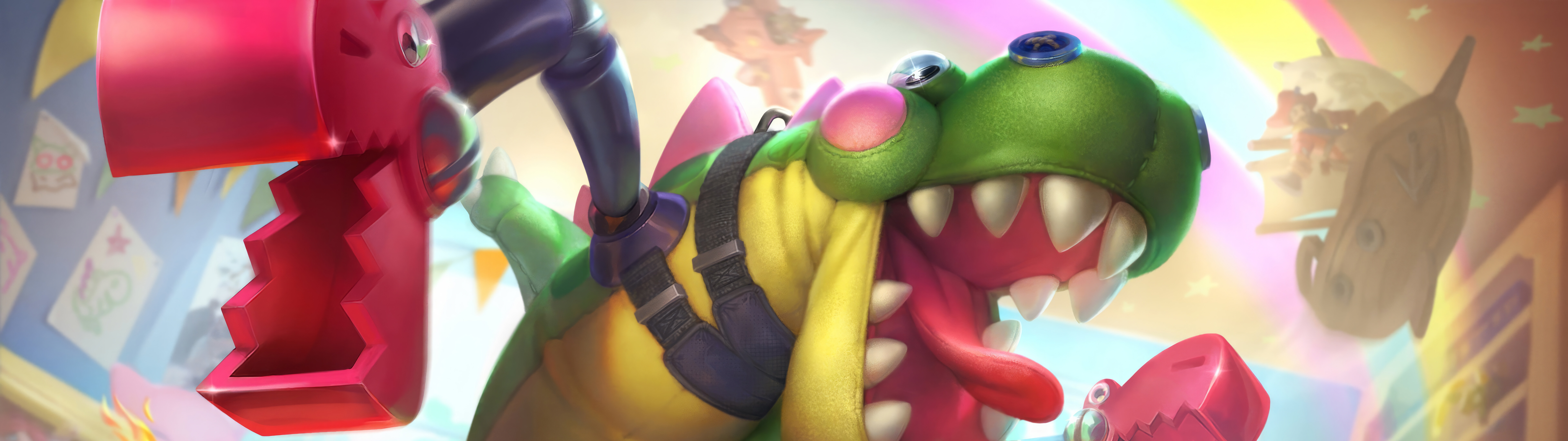 Cho’gath, une créature démoniaque massive et intimidante issue du jeu League of Legends, dont l’apparence sombre est inspirée du Néant.